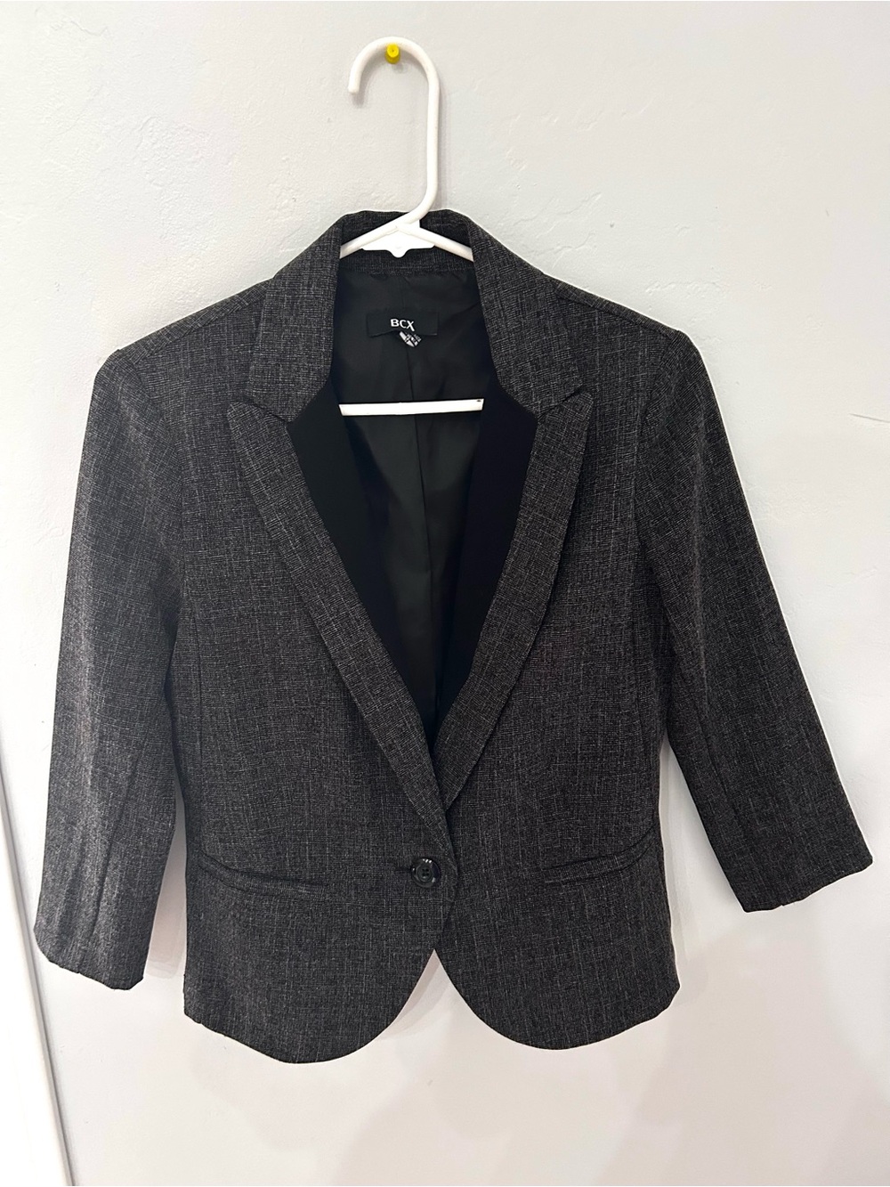 BCX Women's Charcoal Gray Blazer